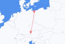 Flights from Szczecin, Poland to Salzburg, Austria