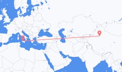 Flights from Korla, China to Palermo, Italy