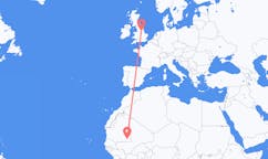Flyreiser fra Nema, Mauritania til Doncaster, England