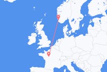 Flyreiser fra Stavanger, Norge til Tours, Frankrike