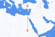 出发地 苏丹出发地 喀土穆目的地 土耳其科尼亞的航班