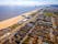 Photo of the aerial view of Great Yarmouth with beach, a resort town on the east coast of England.