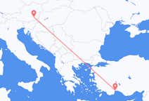Vols de Graz pour Antalya