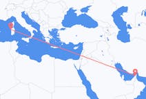 Flights from Ras al-Khaimah, United Arab Emirates to Alghero, Italy