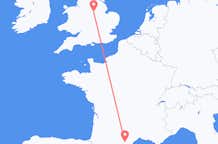 Flyreiser fra Carcassonne, Frankrike til Nottingham, England