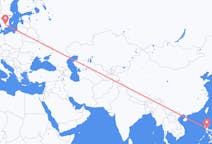 フィリピンのから マニラ、スウェーデンのへ ヴェクショーフライト