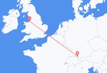 Flyreiser fra Friedrichshafen, Tyskland til Liverpool, England