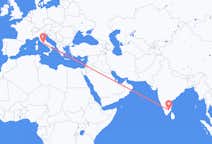 Vluchten van Tiruchirappalli, India naar Rome, Italië