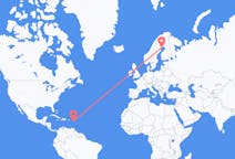 Flyreiser fra Antigua, Antigua og Barbuda til Luleå, Sverige