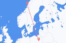 Flyg från Sandnessjøen till Warszawa