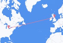Flyrejser fra Windsor, Canada til Newcastle upon Tyne, England