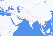 出发地 越南出发地 胡志明市目的地 土耳其代尼茲利的航班