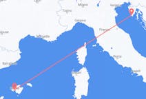 Flyreiser fra Pula, Kroatia til Palma de Mallorca, Spania