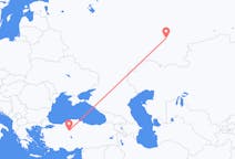 Flyreiser fra Ufa, Russland til Ankara, Tyrkia