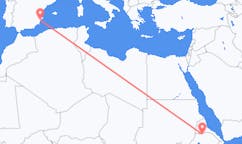 出发地 埃塞俄比亚希雷目的地 西班牙阿利坎特的航班