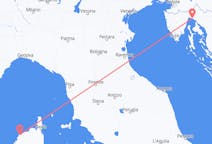 Flyrejser fra Calvi, Frankrig til Rijeka, Kroatien