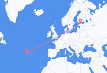 Flights from Tallinn, Estonia to Flores Island, Portugal