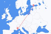 Flights from Tallinn to Nice