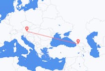 Flyrejser fra Kutaisi, Georgien til Graz, Østrig