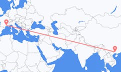 Flights from Nanning, China to Nîmes, France