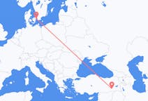 เที่ยวบิน จาก บัตมัน, ตุรกี ไปยัง โคเปนเฮเกน, เดนมาร์ก