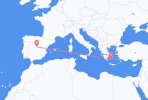 出发地 希腊从 普拉卡目的地 西班牙马德里的航班
