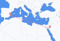 Vluchten van Tabuk, Saoedi-Arabië naar Alicante, Spanje