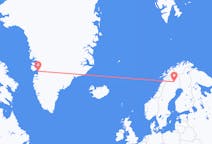 Vluchten van Ilulissat naar Gällivare