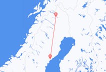 Vols depuis la ville de Kiruna vers la ville de Örnsköldsvik