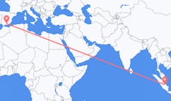 인도네시아 잠비시티에서 출발해 스페인 그라나다로(으)로 가는 항공편