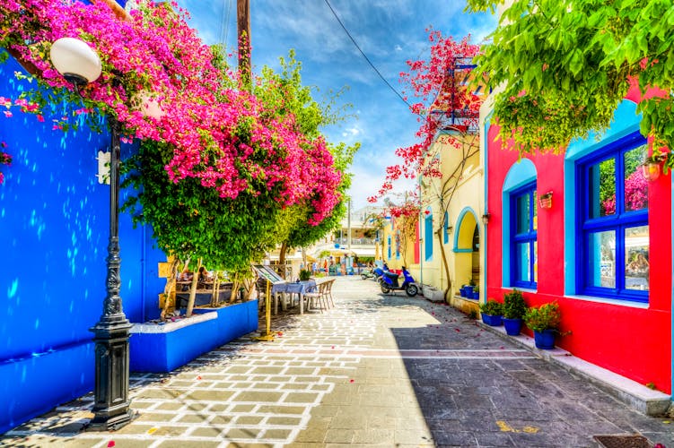 Photo of beautiful street view in Kos Island. Kos Island is populer tourist destination in Greece.