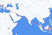 出发地 印度尼西亚出发地 望加錫目的地 阿尔巴尼亚地拉那的航班