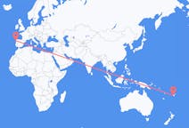 Flyg från Nadi, Fiji till Vigo, Spanien