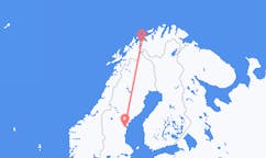 Flug frá Sørkjosen til Sundsvall