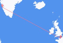 Flyg från Nuuk, Grönland till Deauville, Frankrike
