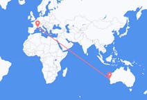 เที่ยวบินจาก เจรัลด์ตัน ออสเตรเลีย ไปยัง มาร์แซย์ ออสเตรเลีย