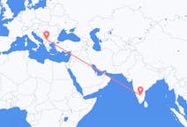 Flyreiser fra Bangalore, til Skopje