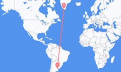 Flyg från Buenos Aires, Argentina till Narsaq, Grönland