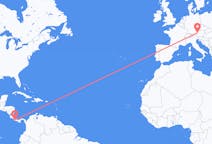 Flyrejser fra Puerto Jiménez til Salzburg
