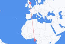 Flyrejser fra São Tomé til Leeds