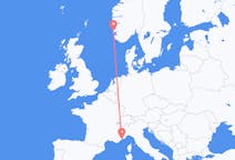 Flights from Haugesund, Norway to Nice, France