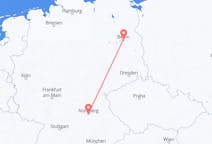 Flyrejser fra Nürnberg til Berlin