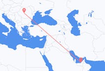 Flyrejser fra Abu Dhabi, De Forenede Arabiske Emirater til Sibiu, Rumænien