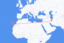 Flyreiser fra Isfahan, Iran til Tenerife, Spania