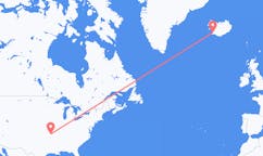 Flights from the city of Branson, the United States to the city of Reykjavik, Iceland