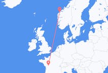 Vols depuis Ålesund, Norvège pour Poitiers, France