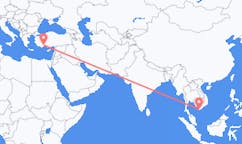 出发地 越南卡茂省目的地 土耳其安塔利亚的航班