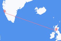 Flights from Nuuk, Greenland to Glasgow, Scotland