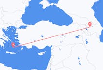 Flights from Ganja to Santorini