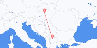 Flights from Hungary to North Macedonia